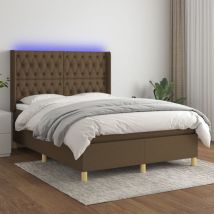 Prolenta Premium - Furniture Limited - Sommier à lattes de lit matelas et led Marron