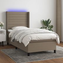 Maison Exclusive - Furniture Limited - Sommier à lattes de lit matelas et led Taupe