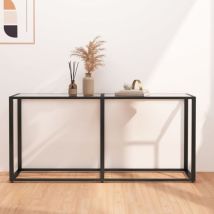 Fimei Table console Transparent 160x35x75,5 cm Verre trempé