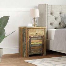 Furniture Limited - Table de coin avec 1 tiroir et 1 porte Bois