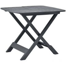Furniture Limited - Table pliable de jardin Anthracite 79x72x70