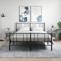 Furniture Limited - Tables de chevet 2 pcs sonoma gris 40x35x50