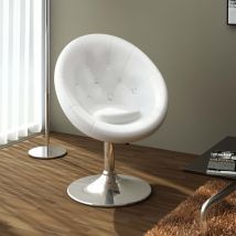 Furniture Limited - Tabouret de bar Blanc Similicuir