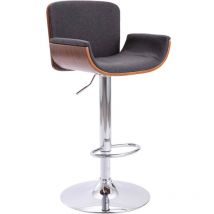 Furniture Limited - Tabouret de bar Gris Tissu