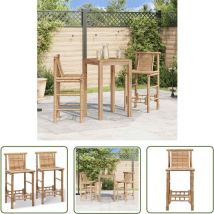 Prolenta Premium - The Living Store Tabourets de bar lot de 2 bambou - Tabouret De Bar - Tabourets De Bar - Chaise De Bar - Meubles De Jardin