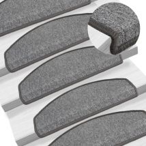 Prolenta Premium - Furniture Limited - Tapis d'escalier 10 pcs 65x24x4 cm Gris foncé