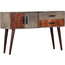 Furniture Limited - Tavolo Consolle Grigio 120x35x75 cm in