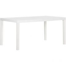Furniture Limited - Tavolo da Giardino 150x90x72 cm in pp Bianco