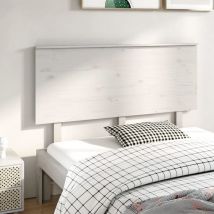 Furniture Limited - Testiera per Letto Bianca 144x6x82,5cm Legno