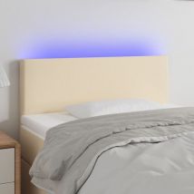 Maison Exclusive - Furniture Limited - Tête de lit à led Crème 90x5x78/88 cm Tissu