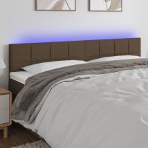 Kalisse - Furniture Limited - Tête de lit à led Marron Foncé 160x5x78/88 cm