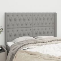 Prolenta Premium - Furniture Limited - Tête de lit avec oreilles Gris clair 147x16x1
