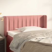 Bonnevie - Furniture Limited - Tête de lit avec oreilles Rose 93x16x78/88 cm