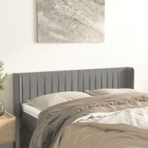 Kalisse - Furniture Limited - Tête de lit avec oreilles Gris clair 147x16x7