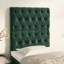 Furniture Limited - Têtes de lit 2 pcs Vert foncé 80x7x78/88 cm