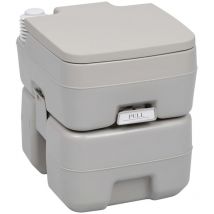 Furniture Limited - wc Portatile per Campeggio Grigio 20+10 l