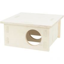 Maison emboitable 2 chambres 20 x 10 x 20 cm pour hamster et souris Trixie