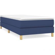 Maison Exclusive - Boxspringbettgestell Blau 90x200 Cm Stoff