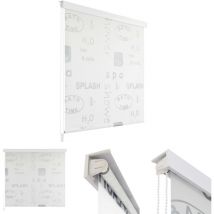 Werwing - The Living Store Duschrollo 80x240 cm Splash-Design - Duschvorhänge - Grau