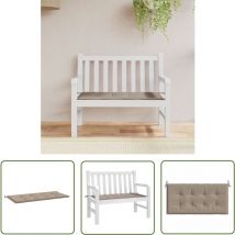 Maison Exclusive - The Living Store Gartenbank-Auflage Taupe 100x50x3 cm Oxford-Gewebe - Gartenbankauflage - Outdoorkissen - Sitzkissen