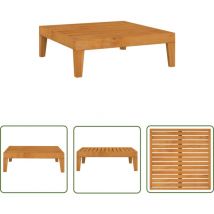 The Living Store Gartentisch 68,5x68,5x24 cm Akazie Massivholz - Holztisch - Gartentisch - Loungemöbel - Akazienholz - Gartenlounge