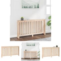 Maison Exclusive - The Living Store Heizkörperverkleidung 153x19x84 cm Massivholz Kiefer - Heizkörper-Zubehör - Braun