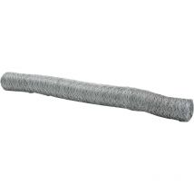 Maison Exclusive - Hexagonzaun Silber 1,2 X 50 M Verzinkter Stahl