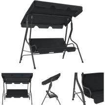 The Living Store Hollywoodschaukel Anthrazit 170×110×153 cm - Hollywoodschaukeln - Anthrazit