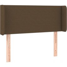 LED Kopfteil Dunkelbraun 103x16x78/88 cm Stoff vidaXL