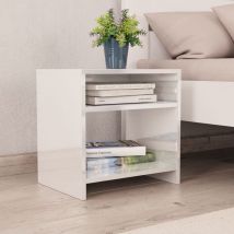 Maison Exclusive - Nachttische 2 Stk. Hochglanz-weiß 40x30x40 Cm