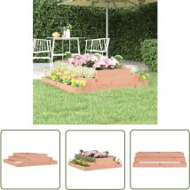 The Living Store Pflanzkübel 110x110x27 cm Massivholz Douglasie - Holzpflanze - Hochbeet - Gartenmöbel - Gartendekoration - Douglasie