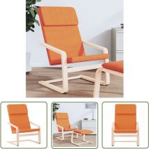 The Living Store Relaxsessel Dunkelgelb Stoff - Sessel - Relaxsessel - Bequemer Stuhl - Esszimmerstuhl - Wohnzimmerstuhl