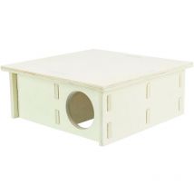 Maison emboitable 4 chambres 25 x 10 x 25 cm pour souris, hamsters Trixie Beige