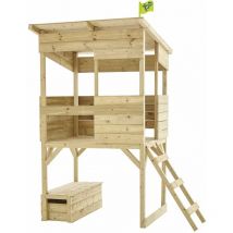 Maisonnette cabane sur pilotis cimes bois fsc