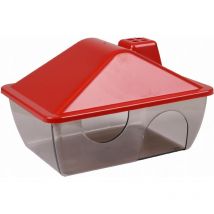 Maisonnette pour hamsters, rouge. 15 x 11 x 9,5 cm. Flamingo