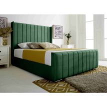Casa - Majestique Green Plush Velvet Super King Bed Frame