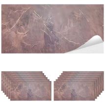 Maka - Piastrelle Adesive in pvc Impermeabili Effetto Marmo per Interni, Rinnova Cucina e Bagno, Facile Applicazione, Resistente all'Acqua e allo