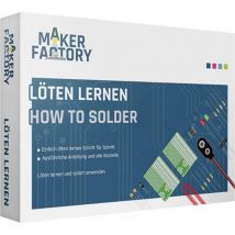 MAKERFACTORY 15055 Löten lernen Saldatura Pacchetto di apprendimento da 14 anni