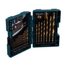 19PC hss-tin metal drill bit set - Makita