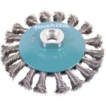 Brosse conique à fils acier torsadés M14 ø 115mm Makita D-39883