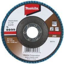 Makita - Roue abrasive à lamelles 125mm Grain 40 (D-63781)