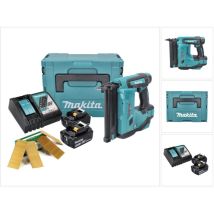 Dbn 500 rtj Chiodatrice a batteria 18 v / 15-50 mm / 90° in valigetta Makpac + 2x Batterie 5,0 Ah + Caricabatterie + 20000x Chiodi da 50mm - Makita