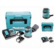 Dbo 180 Ponceuse excentrique sans fil, 18V + 2x Batteries + Chargeur + Makpac - Makita