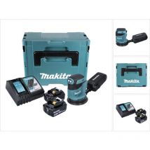 Dbo 180 rtj 18 v Ponceuse excentrique sans fil + 2x Batteries 5.0Ah + Chargeur + Makpac - Makita