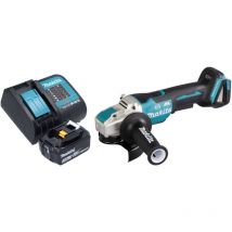 Dga 520 SF1X1 Meuleuse d'angle sans fil 18 v 125 mm x-lock Brushless + 1x batterie 3,0 Ah + chargeur - Makita