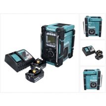 Dmr 301 rt radio de chantier rechargeable 12 v max - 18 v dab / dab+ / Bluetooth + 2x batterie rechargeable 5,0 Ah + chargeur - Makita