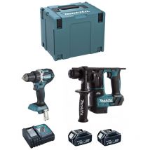 Makita - Kit DLX2271TJ (DDF484 DHR171 2 x 5,0 Ah DC18RC makpac 4)