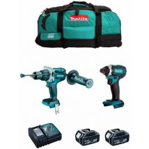 Makita - Kit MK211 (DHP481 + DTD152 + 2 x 5,0 Ah + DC18RC + LXT600)