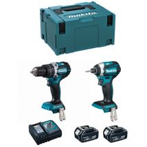 Makita - Kit MK223RTJ (DHP484 DTD154 2 x 5,0 Ah DC18RC makpac 3)