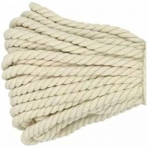 Makramee-seil, Dickes Geflochtenes Baumwollseil, 8 Mm X 20 M, Beige